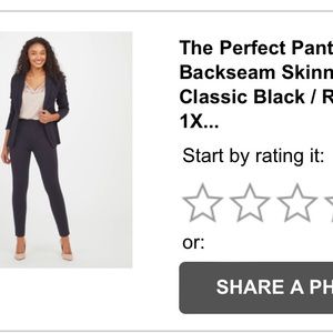 Spanx, Perfect Pant, Skinny Back Seam, Ankle